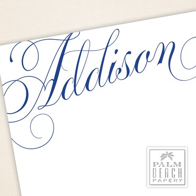 Addison Damask Flat Notecards - image3